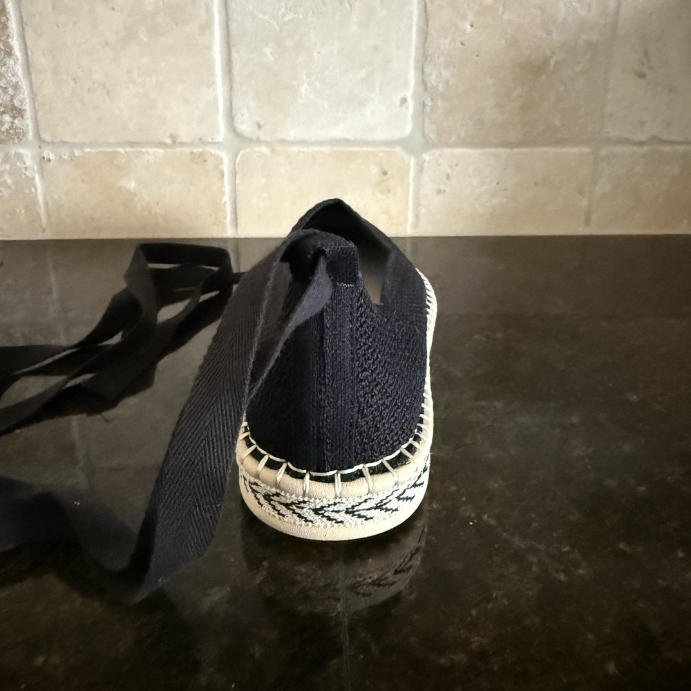 Rothy's The Espadrille‎ Black Lace Up Shoes Excellent Condition 10.5 - Picture 4 of 12